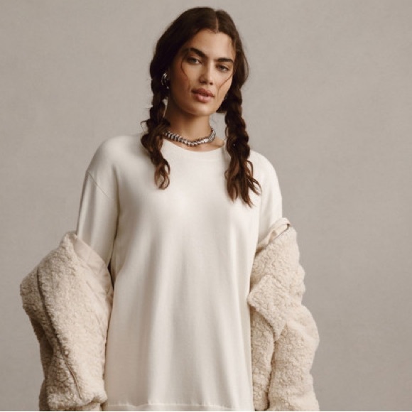 Anthropologie Long-Sleeve Crew Neck Mockable Pleated Maxi Jumper Dress - Picture 10 of 14